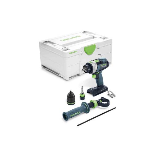 Perceuse-visseuse à percussion 18 V TPC 18/4 I-Basic QUADRIVE (sans batterie ni chargeur) + Systainer SYS3 FESTOOL 575604 photo du produit