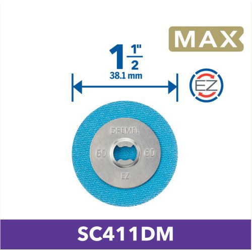 Disques de ponçage EZ SpeedClic SC411 G60 D38 mm DREMEL 2615S411DM photo du produit Secondaire 2 L
