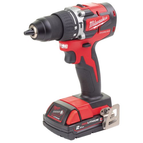 Perceuse percussion 18 V M18 CBLPD-202C + 2 batteries 2 Ah + chargeur + coffret MILWAUKEE 4933464320 photo du produit Secondaire 1 L