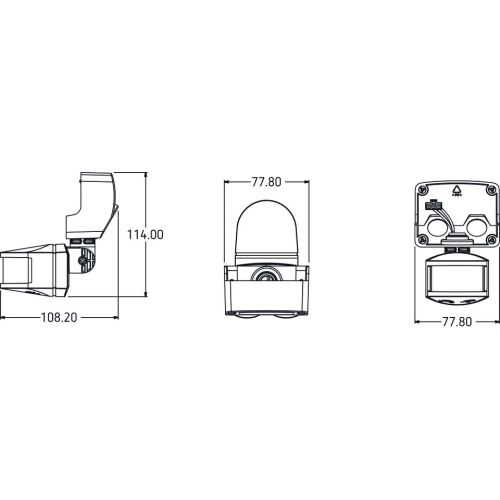 Détecteur de mouvement theLeda B WH THEBEN 9070760 photo du produit Secondaire 2 L