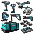 Pack de 7 outils 18 V (DDF482+DGA504+DHR202Z+DJR186+DJV180+DSS610+DTD152)  + 5 batteries 5.0 Ah + chargeur et accessoires MAKITA DLX7013PT1 photo du produit Secondaire 1 S