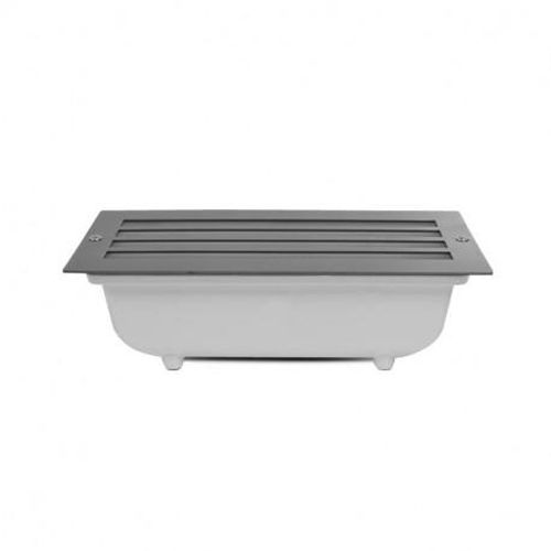 Spot encastrable PITON E27 rectangle grille inox 304 MIIDEX LIGHTING 70745 photo du produit Secondaire 1 L
