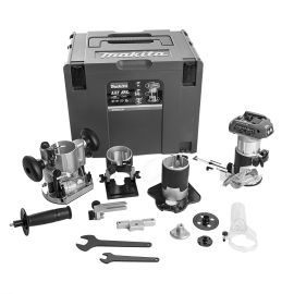 Affleureuse 18V LXT Makita DRT50ZJX3 (sans batterie ni chargeur) + coffret MAKPAC + accessoires pas cher Principale M