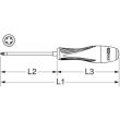 Tournevis Ultimate Pozidriv lame en chrome vanadium PZ0 lame 75 mm KS TOOLS 922.6041 photo du produit Secondaire 1 S