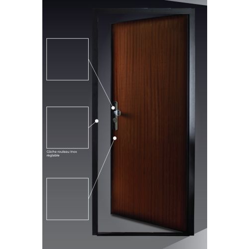 Bloc-porte IRISSA panneau bois 5 points 1 vantail droite photo du produit Secondaire 1 L