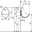 Urinoir pour effet d'eau AUBAGNE 2 en céramique GEBERIT 00363900000100 photo du produit Secondaire 2 S