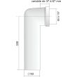 Pipe longue coudée 93mm - REGIPLAST - ASPL93 pas cher Secondaire 2 S