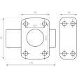 Verrou à bouton 5G cylindre 40 mm 4 clés Héraclès C5-10020401 photo du produit Secondaire 4 S