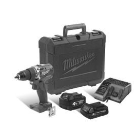 Perceuse visseuse à percussion 18V Milwaukee M18 CBLPD + 2 batteries (2 Ah et 4 Ah) + chargeur + coffret standard - 4933472116 pas cher Principale M