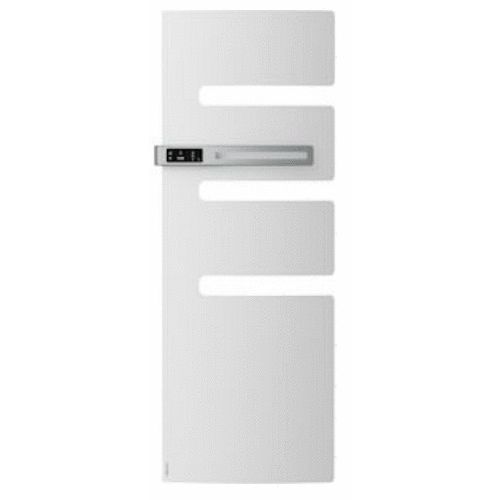 Radiateur sèche-serviettes électrique connecté SERENIS PREMIUM mât à gauche 1000+750W blanc carat - ATLANTIC - 850435 pas cher