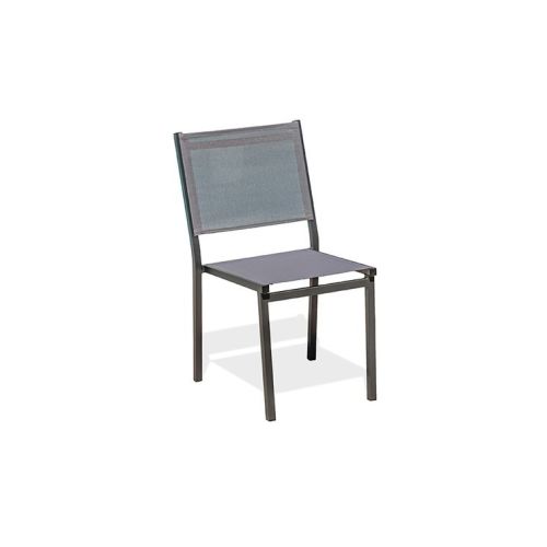 Chaise de jardin TOLEDE gris anthracite - DCB GARDEN - TOLEDE-CH pas cher Principale L