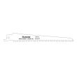 2 lames pour scie sabre (SBM15006BI) - HANGER - 150307 pas cher Secondaire 1 S