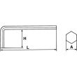 Clés mâles 6 pans courtes coudées 2 mm SAM OUTILLAGE 62-2 photo du produit Secondaire 1 S