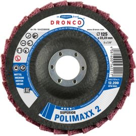 Disque &agrave; lamelles de polissage Polimaxx moyen 125 mm DRONCO 5542206100 photo du produit Principale M