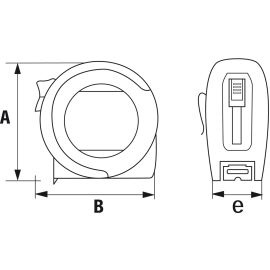 Mesures courtes MEDIAFLEX boîtier ABS 2mx16mm - SAM OUTILLAGE - UD-216-N pas cher Principale M