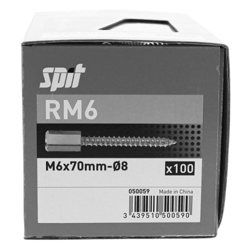 Piton femelle RM6 M6 boîte de 100 - SPIT - 050059 pas cher Secondaire 3 L