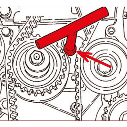 Clé pour galets tendeurs pour FIAT 95 mm KS TOOLS 150.1254 photo du produit Secondaire 1 L