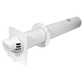 Terminal horizontal ROLUX condensation Ubbink PP/PVC 80/125 mm - 223150 photo du produit Principale M