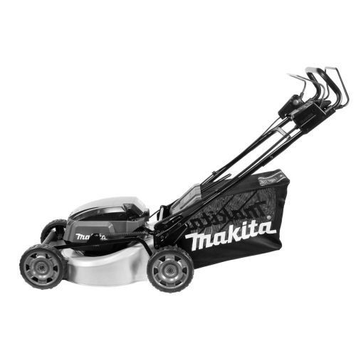 Tondeuse à gazon autotractée 2x18V + 2 batteries 5Ah + chargeur - MAKITA - DLM462PT2 pas cher Secondaire 2 L