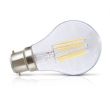 Ampoule bulbe LED B22 filament COB 8W 2700K claire MIIDEX LIGHTING 7140 photo du produit