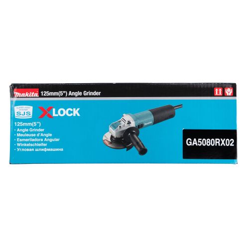 Meuleuse d'angle 1400 W 125 mm en boite carton MAKITA GA5080RX02 photo du produit Secondaire 13 L