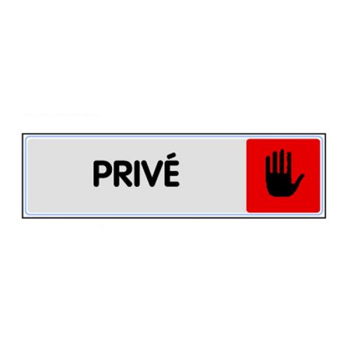 Plaquette de porte privé Novap Plexiglas 170 x 45 mm - 4033402 photo du produit Principale L