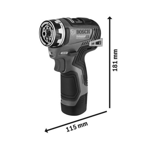 Perceuse-visseuse 12V GSR 12V-35 FC + 2 batteries GBA 3 Ah + chargeur en coffret L-BOXX - BOSCH - 06019H3009 pas cher Secondaire 4 L