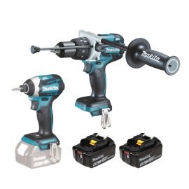 Pack de 2 outils LXT 18V Makita (DTD154 + DHP481) + 2 batteries 5 Ah (sans chargeur) - DLX2175TJ photo du produit Principale M