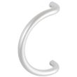 Poignée tubulaire demi-lune aluminium 30 x 200 mm argent VACHETTE 063993 photo du produit