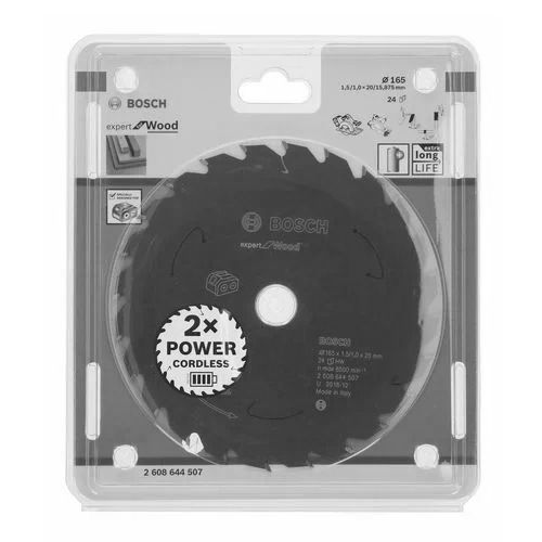 Lame de scie circulaire 165 x 20 x 1,5 mm pour les scies sans-fil 24 dents - BOSCH EXPERT -  2608644507 pas cher Secondaire 4 L
