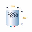 Chauffe-eau électrique petite capacité RISTRETTO rond compact sur évier 15 L - THERMOR - 221079 pas cher Secondaire 1 S