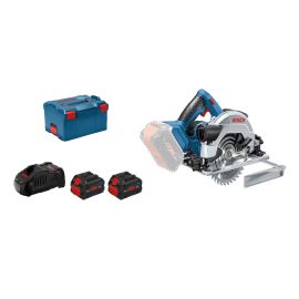 Scie circulaire 18V Bosch GKS 18V-57 G + 2 batteries Procore 8 Ah + chargeur + coffret L-BOXX - 06016A210H photo du produit Principale M