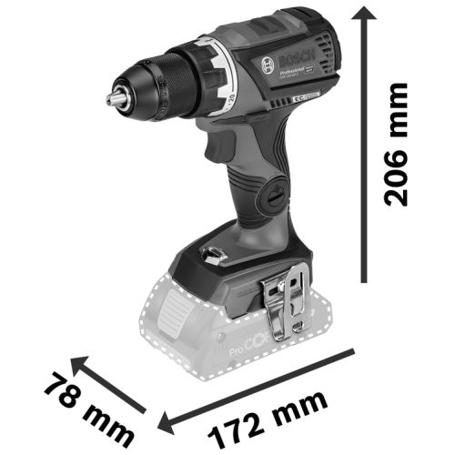 Perceuse-Visseuse BOSCH GSR 18V-60 C (2 x 5,0 Ah + GAL18V-40 + L-Boxx 136)