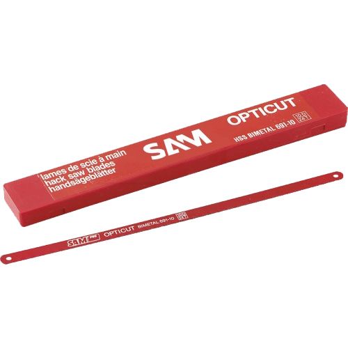 Boîte de 10 lames de scie à métaux HSS bi-métal Opticut - SAM OUTILLAGE - 691-E10A pas cher Principale L