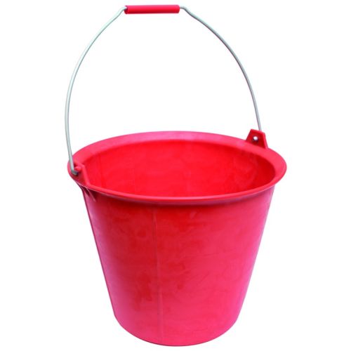 Seau en plastique renforcé gradué 13 L rouge TALIAPLAST 310109 photo du produit Principale L