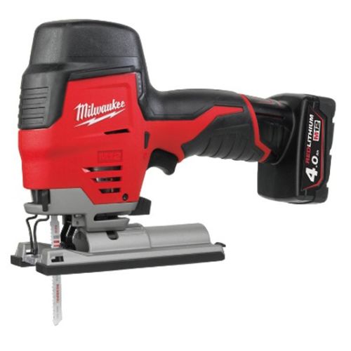 Scies sauteuse poignée pommeau 12 V M12 JS-402B + 2 batteries 4 ah + chargeur + sac de transport MILWAUKEE 4933441700 photo du produit Secondaire 2 L