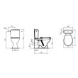 Pack WC  NOE avec réservoir alimentation latérale blanc sortie horizontale - PORCHER - P948001 pas cher Secondaire 1 S