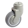 Roulette polyamide caoutchouc gris 125 mm à oeil pivotante AVL 590883N photo du produit