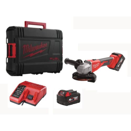 Meuleuse d'angle 18 V M18 BLSAG125X-402X 125 mm + 2 batterie 4,0 Ah + chargeur en coffret HD Box MILWAUKEE 4933492644 photo du produit