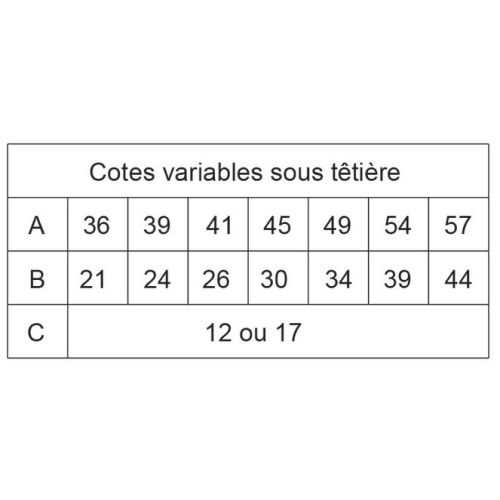 Serrure à larder 3 points coffre 92MTX U7 36mm - METALUX - F1U7360200 pas cher Secondaire 4 L