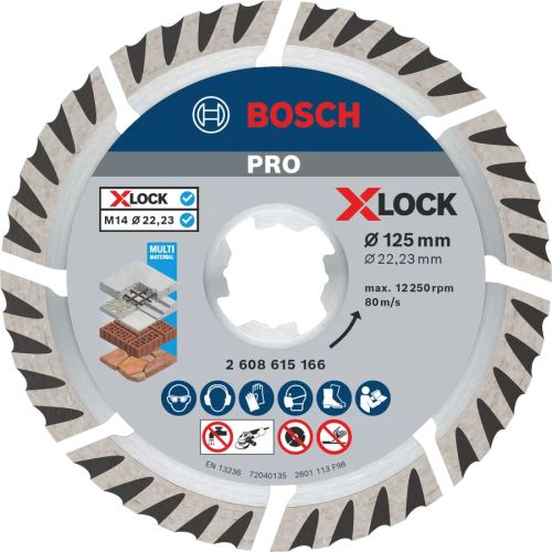 Disque à tronçonner diamanté X-LOCK standard universel 125 x 2 mm BOSCH 2608615166 photo du produit Secondaire 2 L