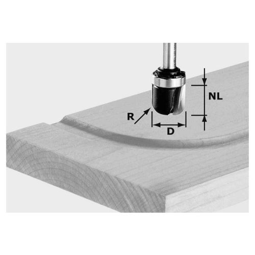 Fraise à goulotte HW S8 R6,4 KL - FESTOOL - 490982 pas cher Principale L