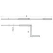 Tringle pour volet roulant alu blanc diamètre 13 x 1,5 mm longueur 1400 mm CHERUBINI 7457140N2607C photo du produit