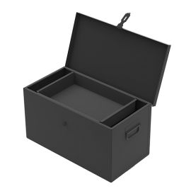 Coffre de chantier 670x350x350mm avec plateau SORIPRO - SORI - CR670B pas cher Principale M