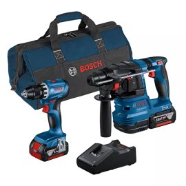 Combo kit 2 machines 18V Bosch (GSR45 + GBH22) + 2 batteries 4 Ah + sac - 0615A50038 photo du produit Principale M