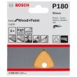 5 abrasifs C470 Best For Wood And Paint 93 mm G180 6 trous pour ponceuse Delta - BOSCH - 2608605153 pas cher