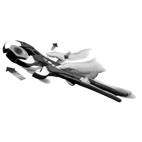 Pince multiprise et cl&eacute; serre-tubes COBRA 560mm - KNIPEX - 87 01 560 pas cher Secondaire 3 L