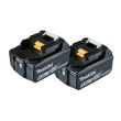 Pack de 2 batteries 18 V BL1860B 6.0 Ah MAKITA photo du produit