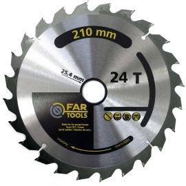 Lame de scie à onglet Fartools D 210 mm alésage 25,4 mm 24 dents - 113811 photo du produit Principale M