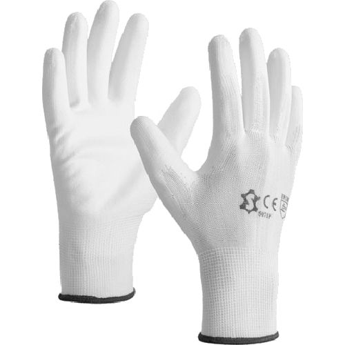 Gants tricotés en polyester enduction Polyuréthane blanc T8 - 5071P T.08 pas cher Principale L
